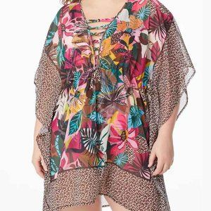 Bleu By Rod Beattie Women's Let's Get Loud Cover-Up Caftan